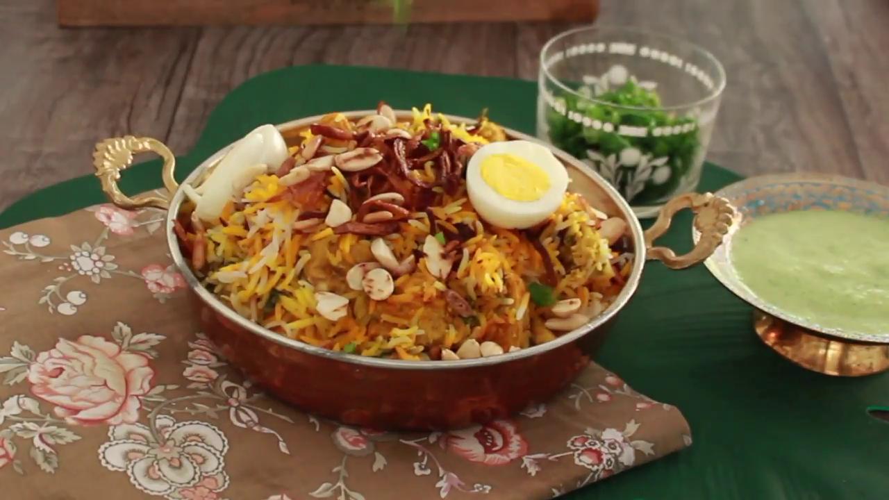 Biryani Rice With A Chicken Marinade
